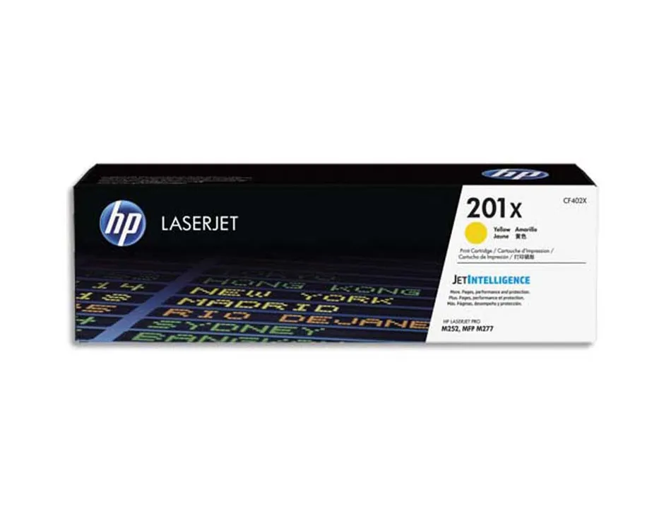 Toner laser hp n.201x laserjet pro mfp m277/m274/m252 couleur jaune 2300p