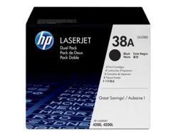 Toner laser hp q1338d couleur noir 12000p pack 2 unités