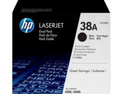 Toner laser hp q1338d couleur noir 12000p pack 2 unités