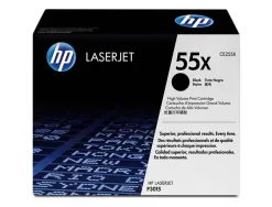 Toner laser hp 55x ce225x pour laserjet entreprise p3015/d/dn/n/x couleur noir haute capacité 12500p