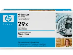 Toner laser hp 29x c4129x pour laserjet 5000/5100 couleur noir haute capacité 10000p