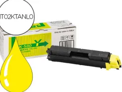 Toner laser kyocera 1t02ktanl0 tk580y pour fsc5150dn/p6021cdn couleur jaune 2800p