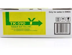Toner laser kyocera 1t02kvanl0 tk590y pour fsc2016/2026/2126/5250/p2026cdn couleur jaune 5000p