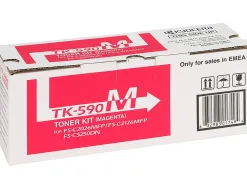 Toner laser kyocera 1t02kvbnl0 tk590m pour fsc2016/2026/2126/5250/p2026cdn couleur magenta