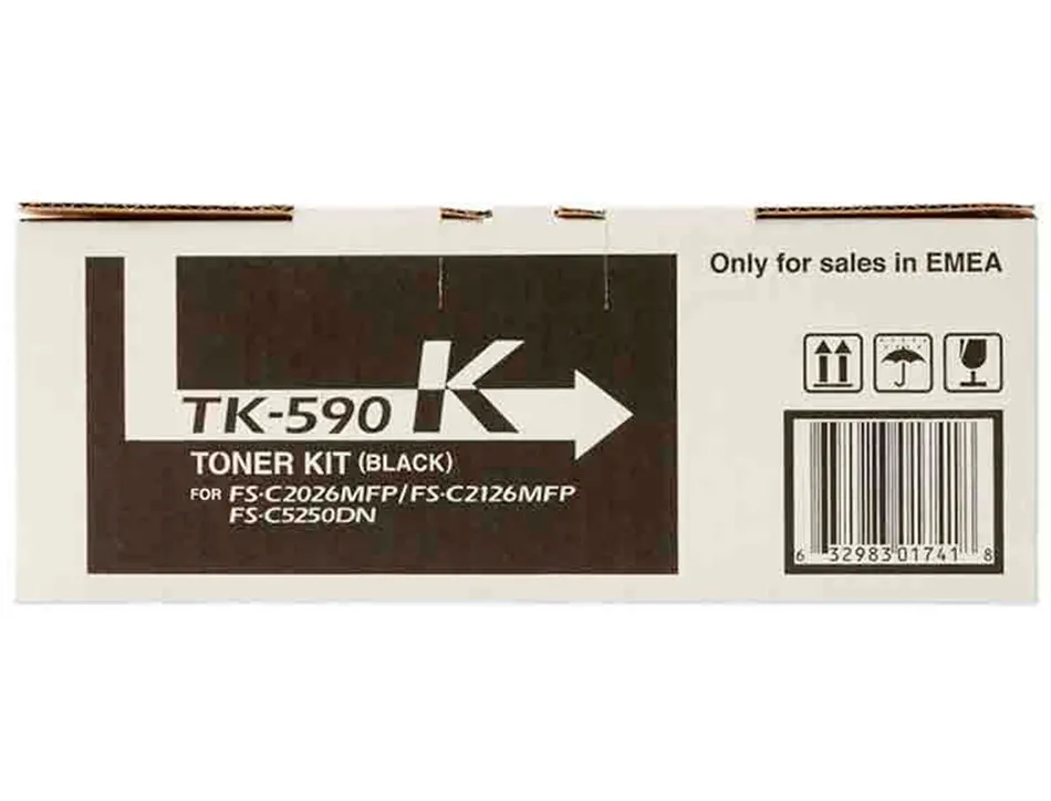 Toner laser kyocera 1t02kv0nl0 tk590 pour fsc2016/2026/2126/5250 couleur noir 7000p