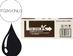Toner laser kyocera 1t02kv0nl0 tk590 pour fsc2016/2026/2126/5250 couleur noir 7000p