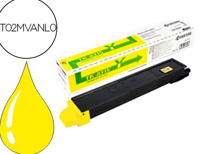 Toner laser kyocera 1t02mvanl0 tk8315y pour taskalfa 2550ci couleur jaune 6000p