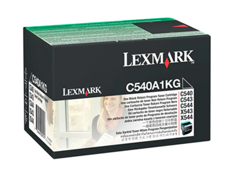 Toner laser lexmark c540/c543/c544/x543/x544 c540a1kg couleur noir 1000p