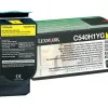 Toner laser lexmark c540/c543/c544/x543/x544 c540h1yg couleur jaune 2000p