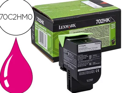 Toner laser lexmark 70c2hm0 pour cs310/410 couleur magenta 3000p