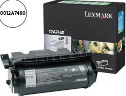 Toner laser lexmark t630/t632/t634 12a7460 couleur noir 5000p