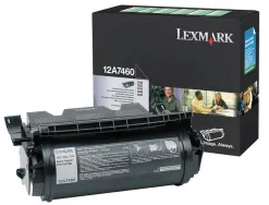 Toner laser lexmark t630/t632/t634 12a7460 couleur noir 5000p