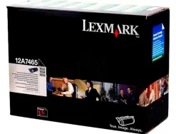 Toner laser lexmark t632/t634/x630/x632 12a7465 couleur noir haute capacite 32000p