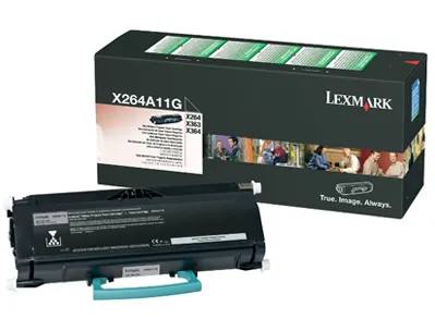 Toner laser lexmark x264/x363/x364 x264a11g couleur noir 3500p