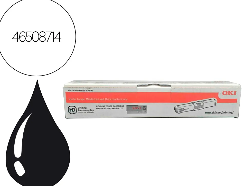 Toner laser oki 46508714 couleur magenta 1500 pag