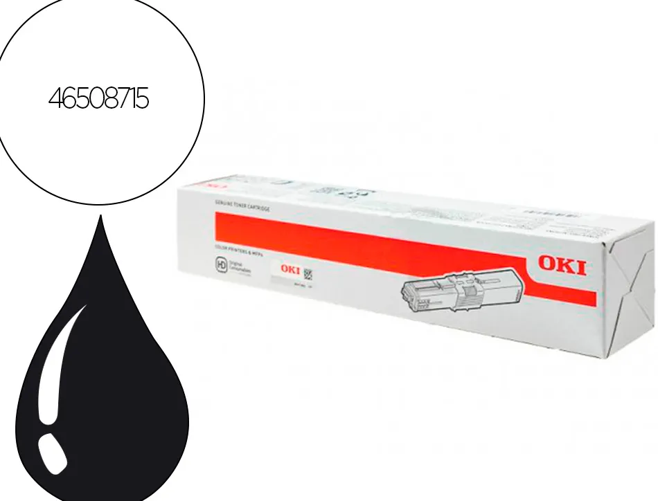 Toner laser oki 46508715 couleur cyan 1500 pag