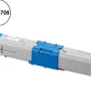 Toner laser oki 44469706 pour c310/c330/c510/c530 couleur cyan 2000p