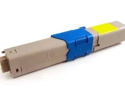 Toner laser oki 44469704 pour c310/c330/c510/c530 couleur jaune 2000p