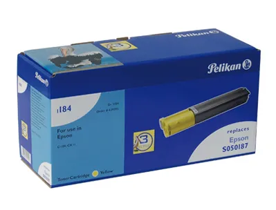 Toner laser pelikan compatible imprimantes epson 0187 couleur jaune