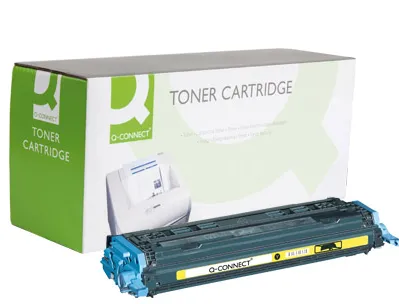 Toner laser q-connect compatible imprimantes hp q6002a couleur jaune 2000p