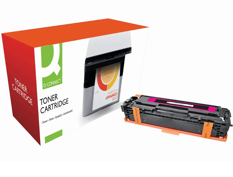 Toner laser q-connect compatible imprimantes hp cb543a couleur magenta 1400p