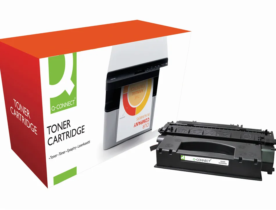 Toner laser q-connect compatible imprimantes hp q5949x couleur noir haute capacité 6000p