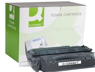 Toner laser q-connect compatible imprimantes hp q5949x couleur noir haute capacité 6000p