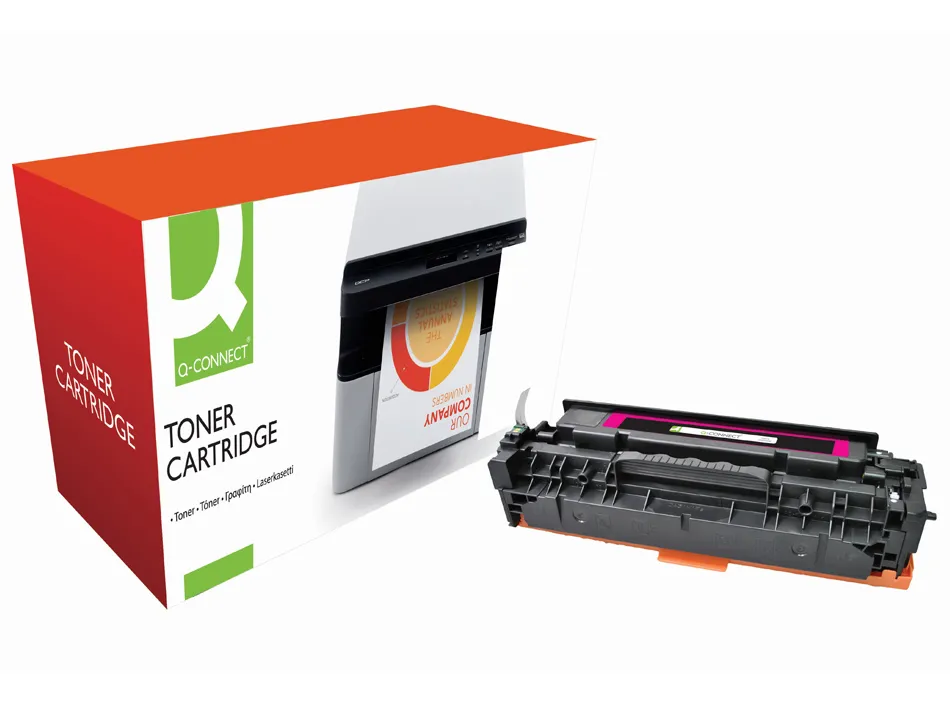 Toner laser q-connect compatible imprimantes hp cc533a couleur magenta 2800p