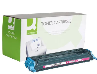 Toner laser q-connect compatible imprimantes hp q6003a couleur magenta 2000p