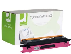 Toner laser q-connect compatible imprimantes brother tn135m couleur magenta haute capacité 4000p
