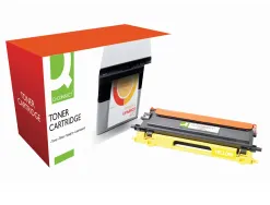 Toner laser q-connect compatible imprimantes brother tn135y couleur jaune haute capacité 4000p