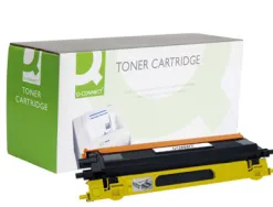 Toner laser q-connect compatible imprimantes brother tn135y couleur jaune haute capacité 4000p