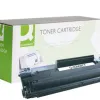 Toner laser q-connect compatible imprimantes hp cb436a couleur noir 2000p