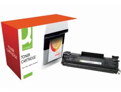 Toner laser q-connect compatible imprimantes hp cb436a couleur noir 2000p