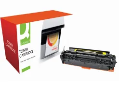 Toner laser q-connect compatible imprimantes hp cc532a couleur jaune 2800p