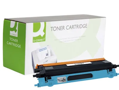 Toner laser q-connect compatible imprimantes brother tn135c couleur cyan haute capacité 4000p