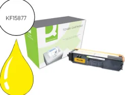 Toner laser q-connect compatible imprimantes brother tn325y couleur jaune 3500p