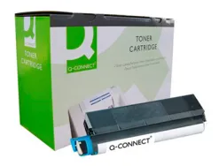 Toner laser q-connect compatible imprimantes oki 42127407 couleur cyan 5000p