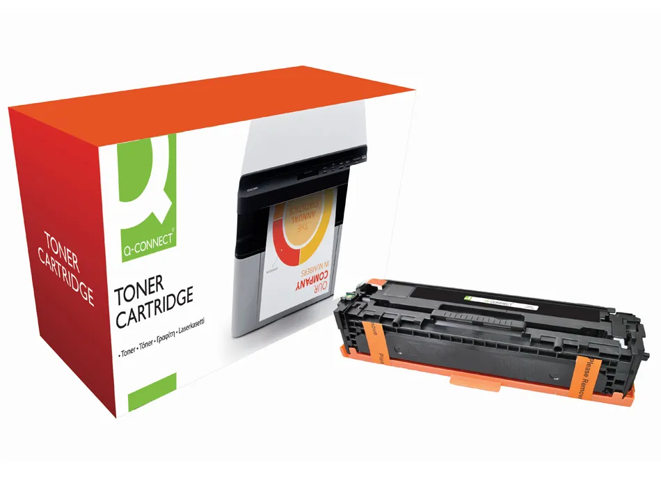 Toner laser q-connect compatible imprimantes hp ce320a couleur noir 2000p