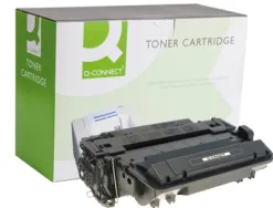 Toner laser q-connect compatible imprimantes hp ce255x couleur noir haute capacité 12500p