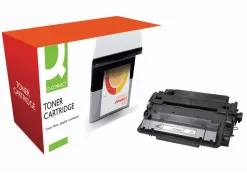 Toner laser q-connect compatible imprimantes hp ce255x couleur noir haute capacité 12500p