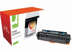 Toner laser q-connect compatible imprimantes hp cc531a couleur cyan 2800p