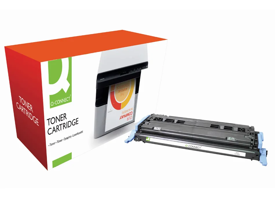 Toner laser q-connect compatible imprimantes hp q6000a couleur noir 2500p