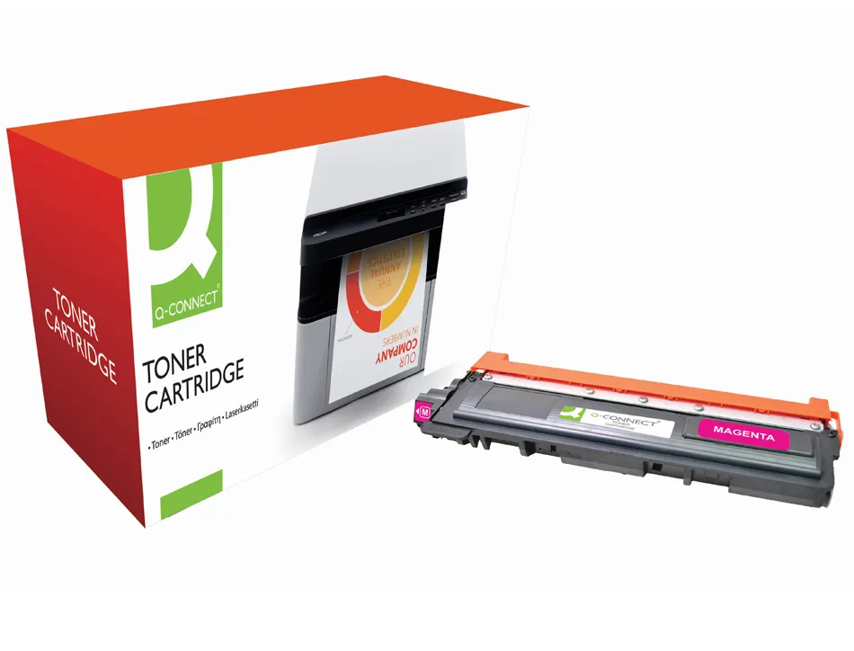 Toner laser q-connect compatible imprimantes brother tn230m couleur magenta 1400p