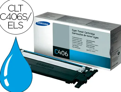 Toner laser samsung st984a multifonctions clt-c406s couleur cyan 1000p