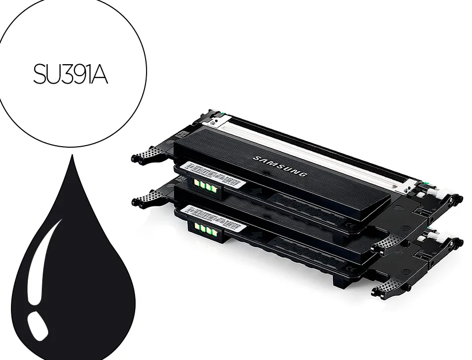 Toner laser samsung su391a multifonctions clt-p4092b couleur noir 3000p pack 2 unités