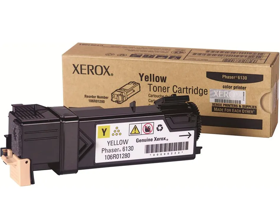 Toner laser xerox 106r01280 couleur jaune 1900p