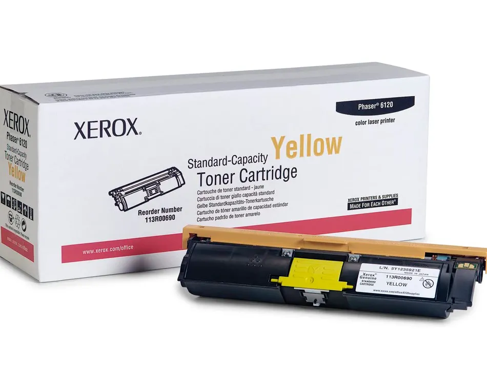 Toner laser xerox 113r00690 couleur jaune 1500p