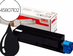 Toner oki 45807102 b412dn /432dn/512dn/mb472dnw/492dn/562dnw noir 3000p