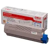 Toner oki c650 couleur cyan 2000 pag